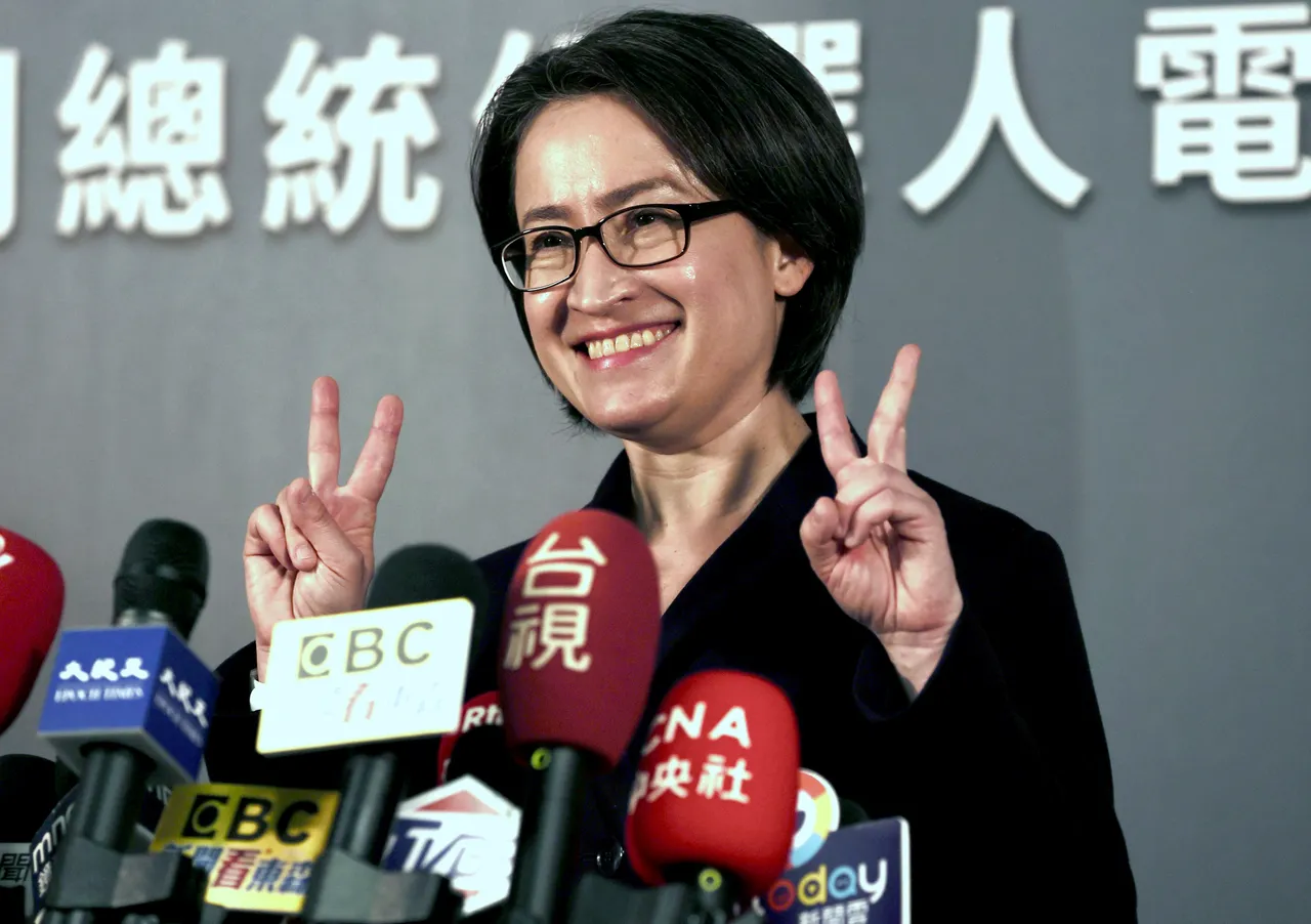 民進黨副總統候選人蕭美琴22日於政見發表會後進行30秒談話。彭欣偉攝