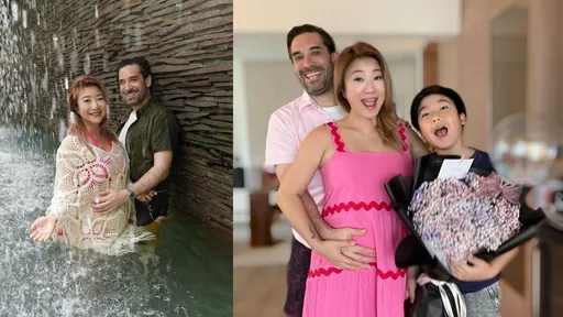 43歲黃湘怡再婚洋尪!曬孕肚「3+1」 嗨喊:最棒的生日禮物!