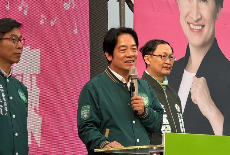 民進黨總統候選人賴清德21日下午衝屏東造勢。潘袁詩羽攝