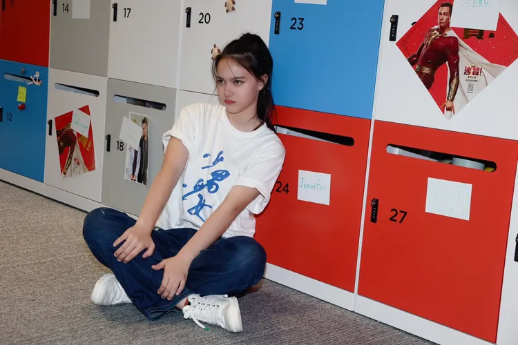 尹茜蕾俏皮可愛。彭欣偉攝