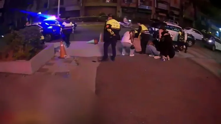 警方控制場面。民眾提供