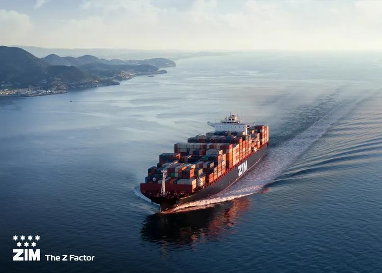 以色列航運公司以星（ZIM）船隻。翻攝以星官網