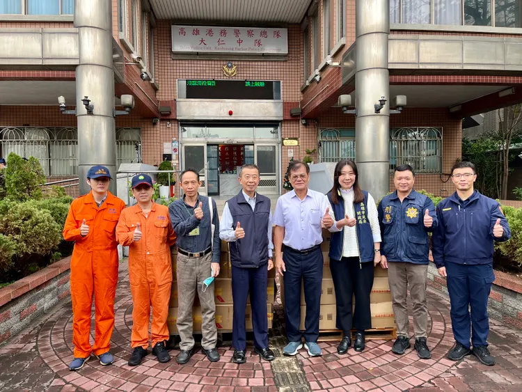 高雄港警總隊強調會持續打擊犯罪。警方提供