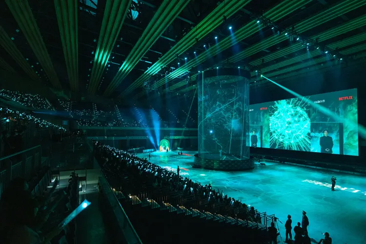 《幽遊白書》前夜祭在有明體育館盛大舉行。翻攝NetflixJP推特