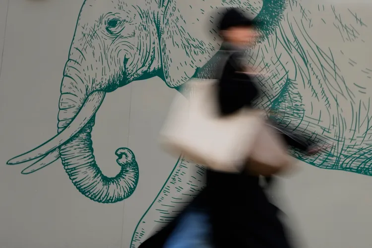 倫敦牛津街街景。美聯社