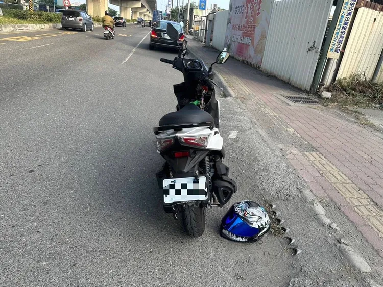 死者友人機車。讀者提供