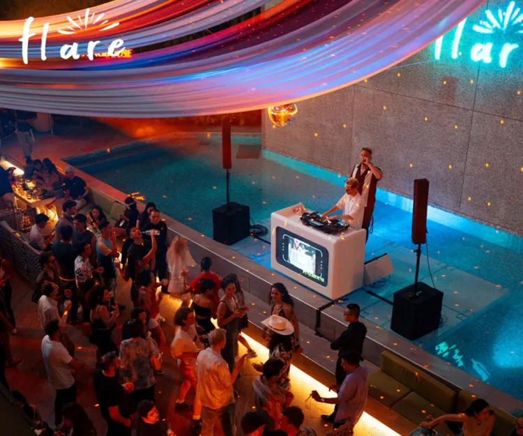 可以欣賞101最美景色的知名餐酒館《Flare Taipei》。圖片來源 / Att valley提供