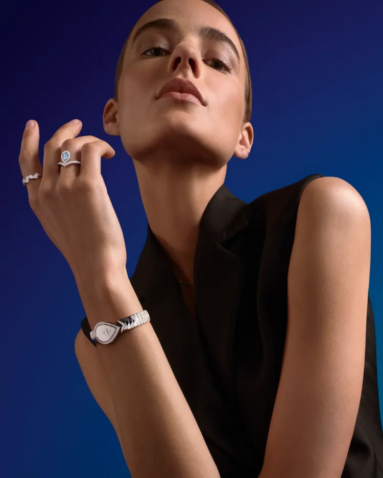 Joséphine Aigrette腕錶系列將在明年1月推出全新精鋼鍊帶款式。品牌提供