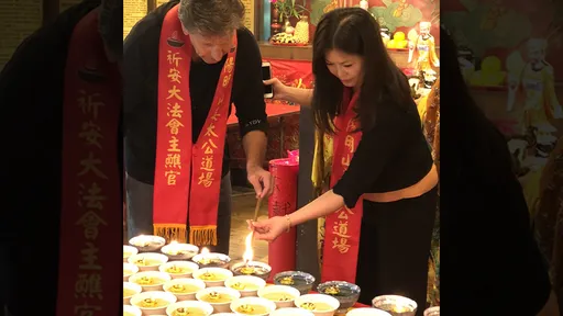 比特幣大咖Bitfinex執行長來台灣點燈祈福　竟是道家信眾