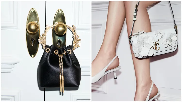 本季以金屬雕刻、皮革切割等技法將蘭花呈現於包款之上。品牌提供