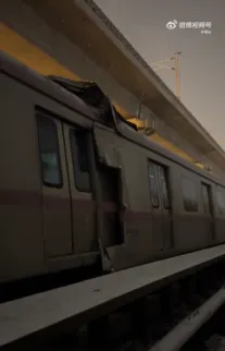 北京昌平線事故發生於14日晚間。翻攝微博