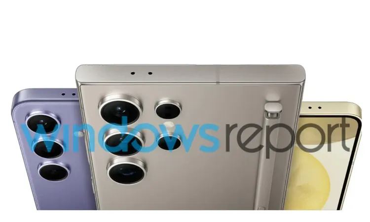 三星S24 Ultra手機新增黃色。照片來源Windows Report