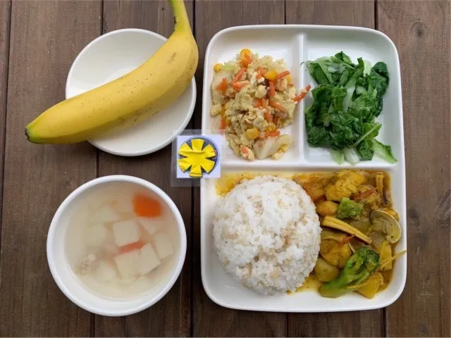 桃園市學生營養午餐。教育局提供