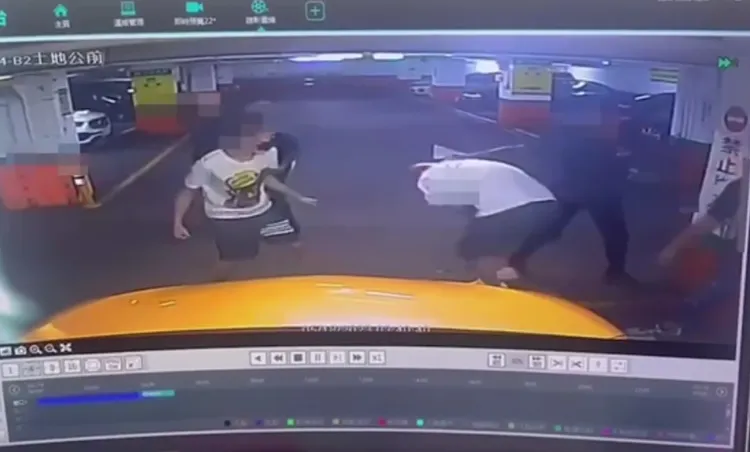 幫眾涉及中山區酒店討債。翻攝畫面