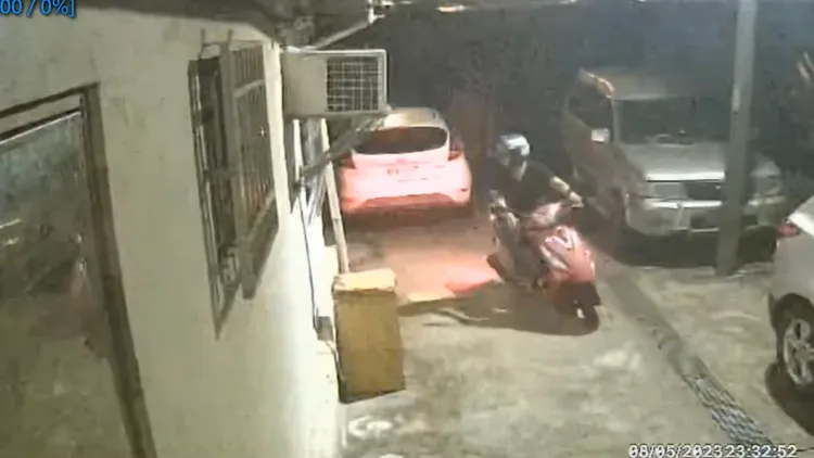 有熱心民眾提供涉案機車畫面。市議員提供