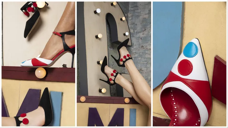 Manolo Blahnik將藝術風格體現在鞋款之中。品牌提供