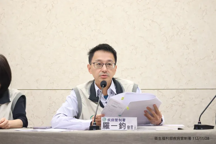 疾管署副署長羅一鈞預估在跨年後第1週就恐有呼吸道疫情激增情況。疾管署提供