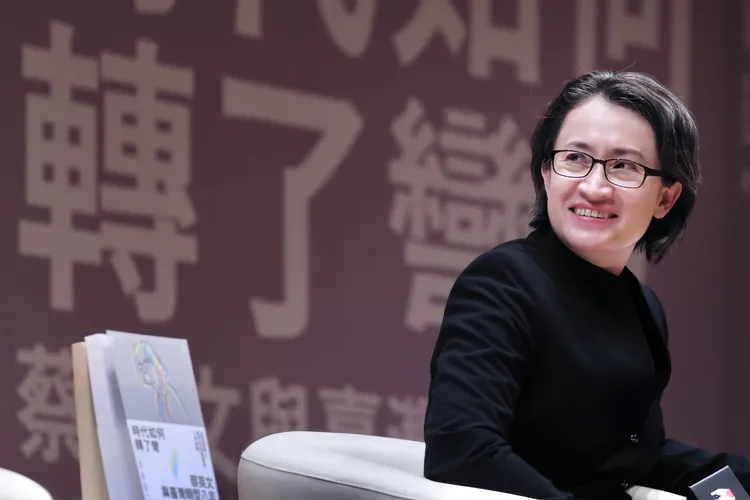 蕭美琴講述眼中的蔡英文。林林攝