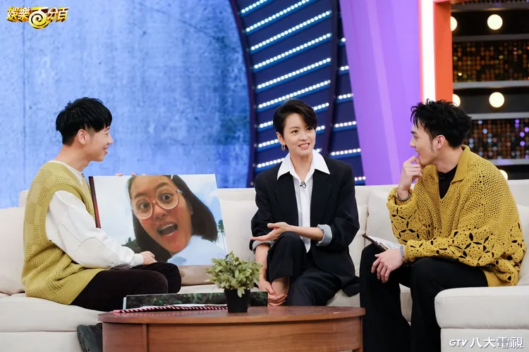 梁詠琪被自己過往造型嚇到。八大電視台提供