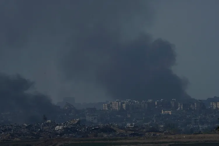 以色列轟炸加薩走廊。美聯社