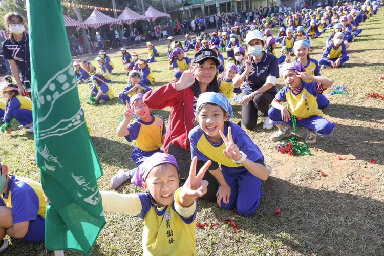員樹林國小師生喜迎110周年校慶。桃園市府提供