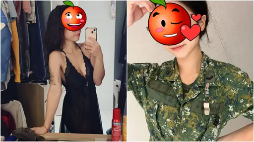 最辣兵器修護士亮「胸器」! 黑蕾絲豪乳國軍女孩引暴動