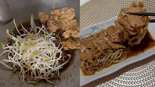 冷颼颼來一道薑汁豆芽炒豬肉 又可以多吃幾碗飯