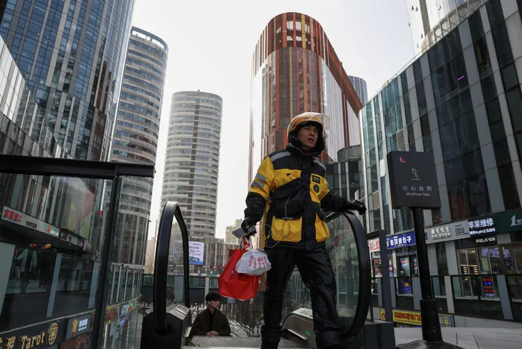 北京街頭。路透社