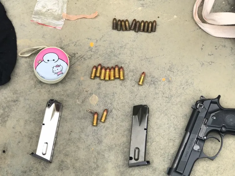 警方起出涉案改造槍械1枝、子彈20發。翻攝畫面