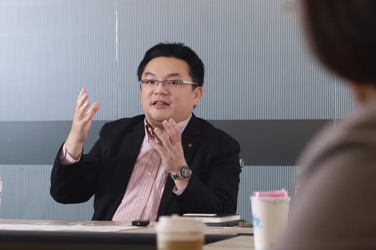 仲安生醫總經理陳瑞興大方分享未來的發展計畫及展望。彭欣偉攝。