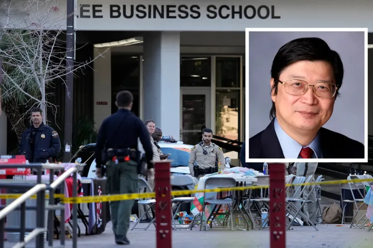 美拉斯維加斯大學（UNLV）12月7日的槍擊案死者，包括來自台灣的副教授張家禎（翻攝UNLV）。美聯社