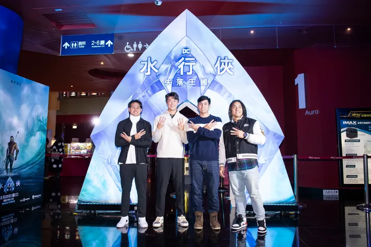 徐若熙（左起）、陳冠偉、張景淯、吉力吉撈·鞏冠。華納兄弟提供