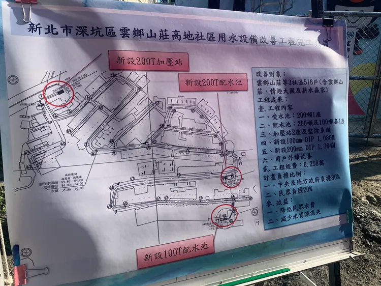 工程新建配水池、加壓站。江孟謙攝