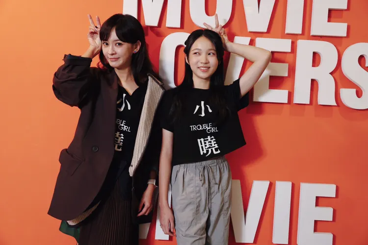 林品彤（右）和陳意涵演母女。彭欣偉攝