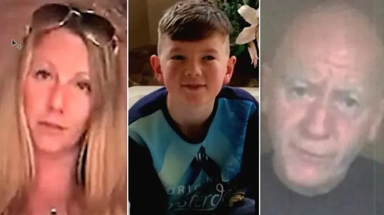 梅蘭妮（左起）6年前帶著兒子巴帝（中）和爸爸大衛（右）一起出國旅行，就此斷了音信。翻攝英國廣播公司