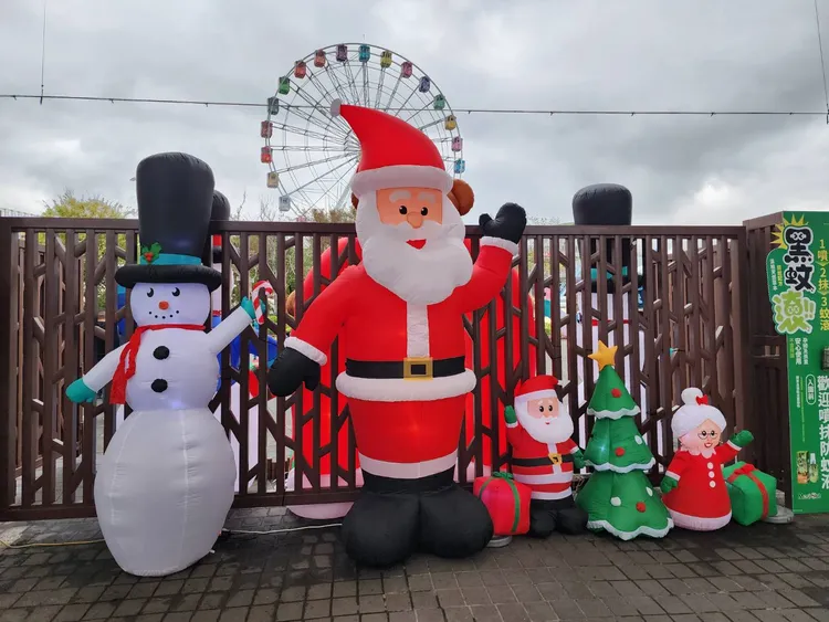 聖誕裝飾已經布置好歡迎大小朋友來打卡。北捷提供