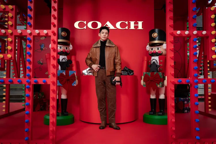 林柏宏今日全身穿著美拉德色系單品。品牌提供