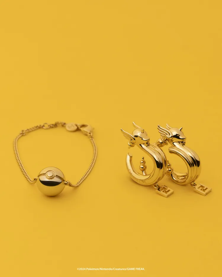 FENDI x FRGMT x POKÉMON系列首飾，價格店洽。品牌提供