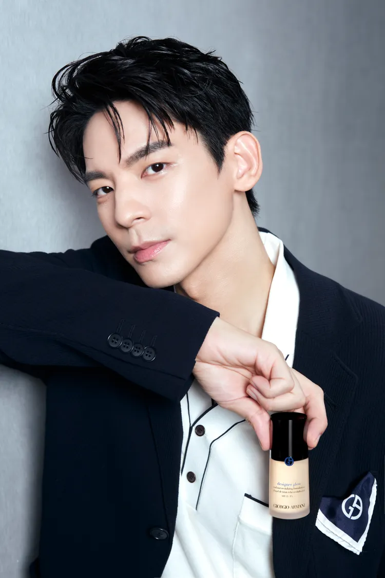 林柏宏成為精品美妝GIORGIO ARMANI的底妝摯友。品牌提供