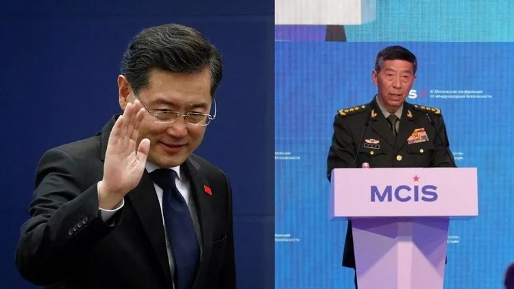 秦剛（左圖）與李尚福（右圖）已多日未公開現身。路透社