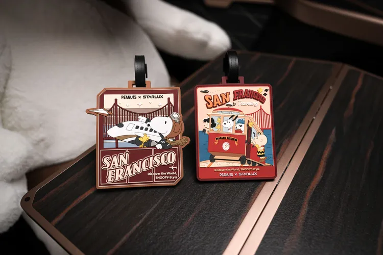 即日起至2024年5月20日止，台北出發前往舊金山的全艙等旅客皆可獲得「舊金山城市款」或「飛行追夢款」限量SNOOPY主題行李吊牌。業者提供