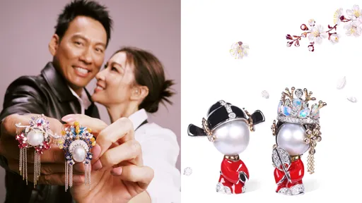 艾力克斯、李詠嫻結縭20年 搭JHENG Jewellery幸福放眼「珍珠婚」