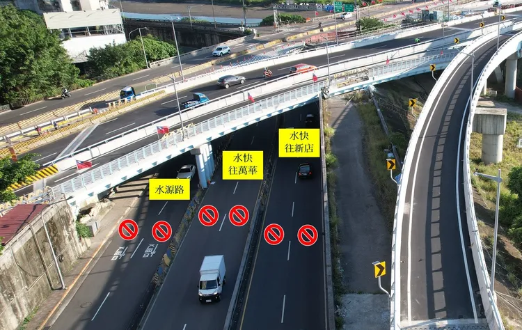 施工封閉路段現況圖。新工處提供