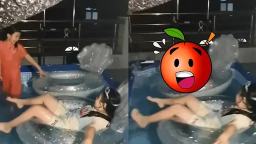 直擊翻車現場!紅衣小女孩滑了出去 隔壁笑嗨了