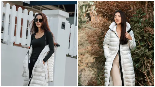 吳速玲上山靠CANADA GOOSE取暖 羽絨衣用「背」的才時尚