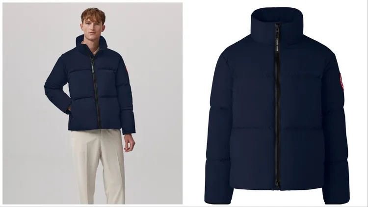 Lawrence男款羽絨夾克（深藍色），3萬7700元。品牌提供
