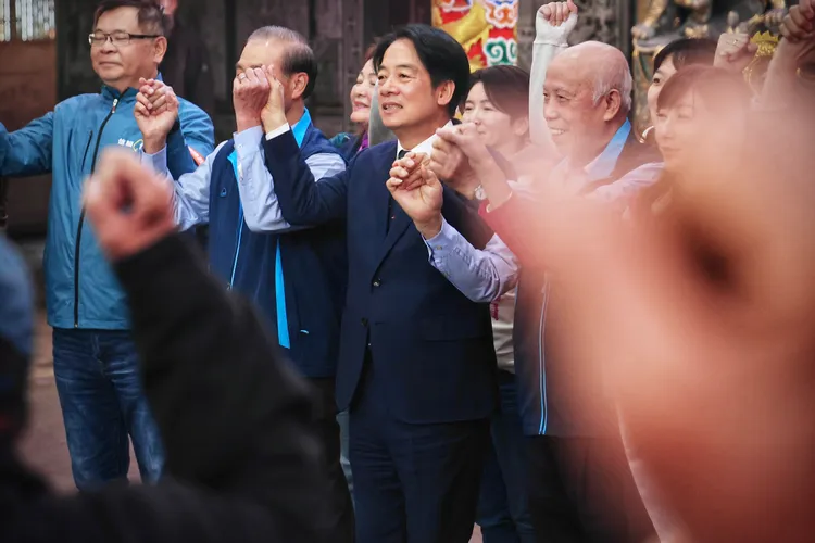 賴清德高喊凍蒜。林林攝