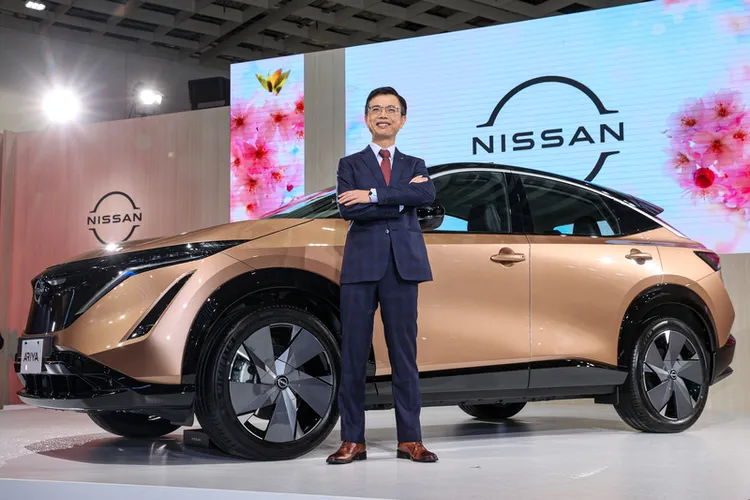 2024台北新車暨新能源車特展，NISSAN舉行新款電動休旅車NISSAN ARIYA揭幕記者會，總經理鍾文川出席主持。中央社