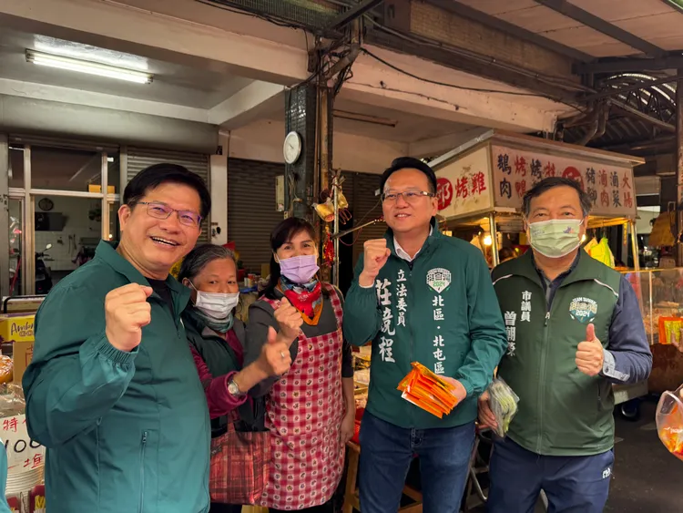 林佳龍認為，莊競程學歷高、問政優異，投票率是勝選關係。莊競程競總提供