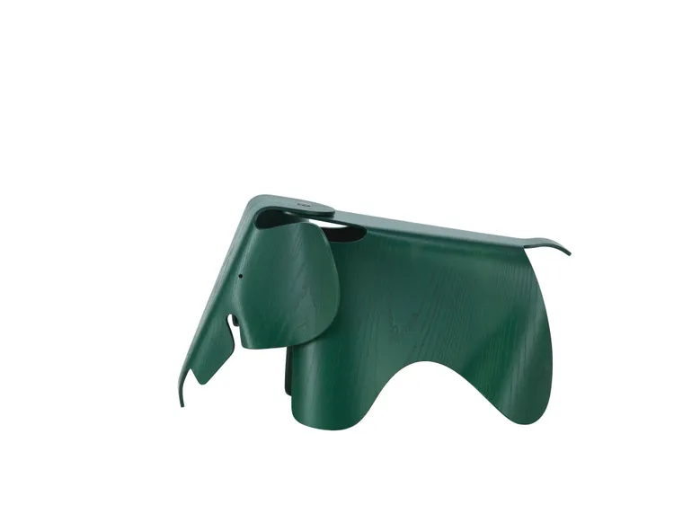 Vitra_Eames Plywood Elephant (綠色)。業者提供